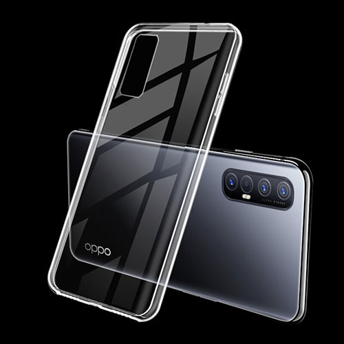 Ultra-thin Transparent TPU Soft Case Cover H01 for Oppo Find X2 Neo Clear