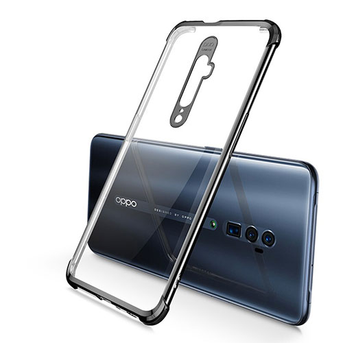 Ultra-thin Transparent TPU Soft Case Cover H01 for Oppo Reno 10X Zoom Black