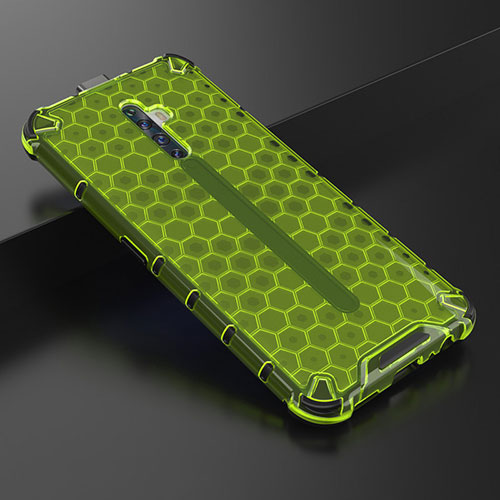 Ultra-thin Transparent TPU Soft Case Cover H01 for Oppo Reno2 Z Green