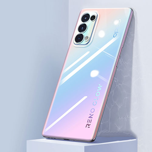 Ultra-thin Transparent TPU Soft Case Cover H01 for Oppo Reno5 5G Clear