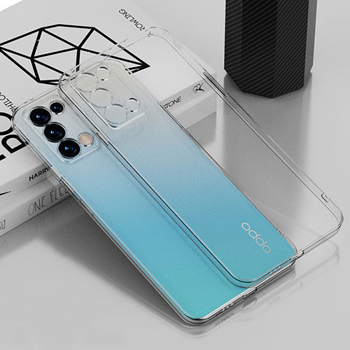 Ultra-thin Transparent TPU Soft Case Cover H01 for Oppo Reno6 Pro 5G Clear