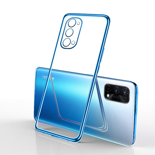 Ultra-thin Transparent TPU Soft Case Cover H01 for Realme Q2 Pro 5G Blue