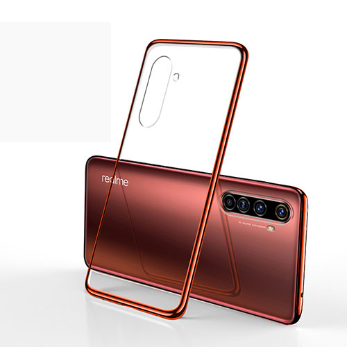 Ultra-thin Transparent TPU Soft Case Cover H01 for Realme X50 Pro 5G Red