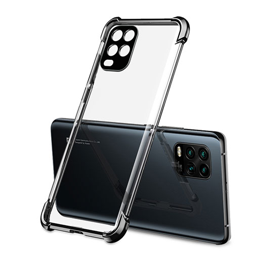 Ultra-thin Transparent TPU Soft Case Cover H01 for Xiaomi Mi 10 Lite Black