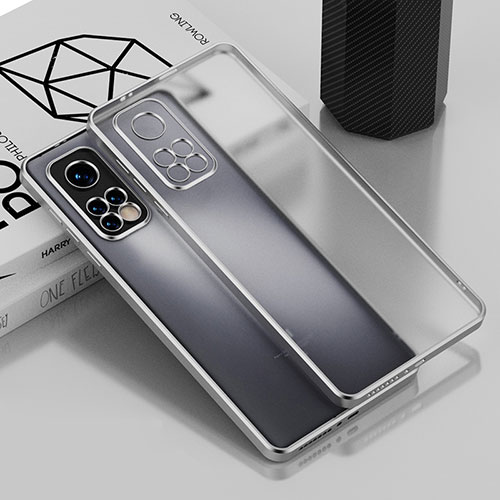 Ultra-thin Transparent TPU Soft Case Cover H01 for Xiaomi Mi 10T Pro 5G Silver