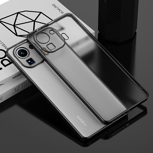 Ultra-thin Transparent TPU Soft Case Cover H01 for Xiaomi Mi 11 Pro 5G Black
