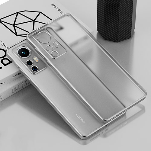 Ultra-thin Transparent TPU Soft Case Cover H01 for Xiaomi Mi 12 Pro 5G Silver