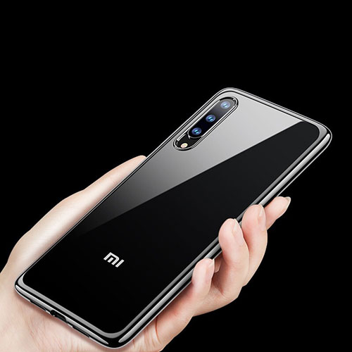 Ultra-thin Transparent TPU Soft Case Cover H01 for Xiaomi Mi 9 Lite Black
