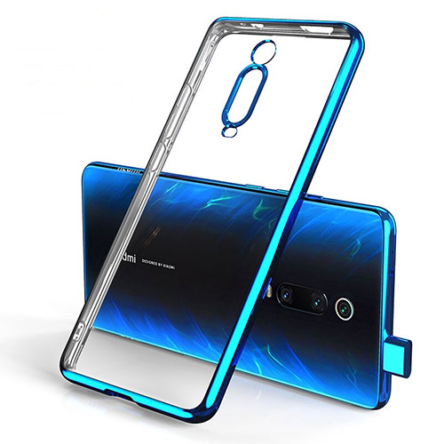 Ultra-thin Transparent TPU Soft Case Cover H01 for Xiaomi Mi 9T Pro Blue