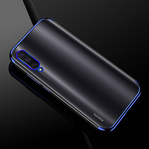 Ultra-thin Transparent TPU Soft Case Cover H01 for Xiaomi Mi A3 Blue