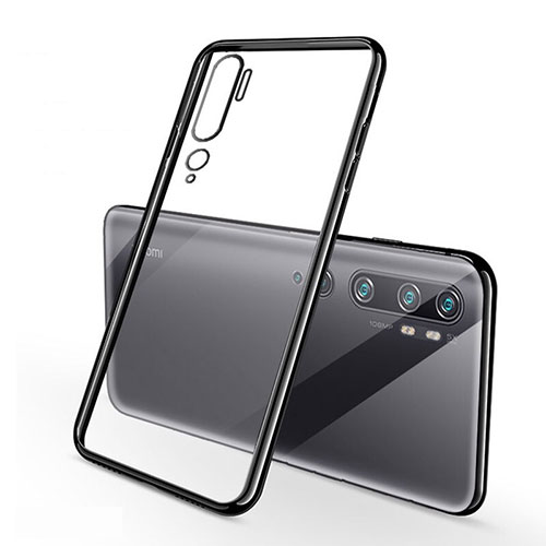Ultra-thin Transparent TPU Soft Case Cover H01 for Xiaomi Mi Note 10 Black