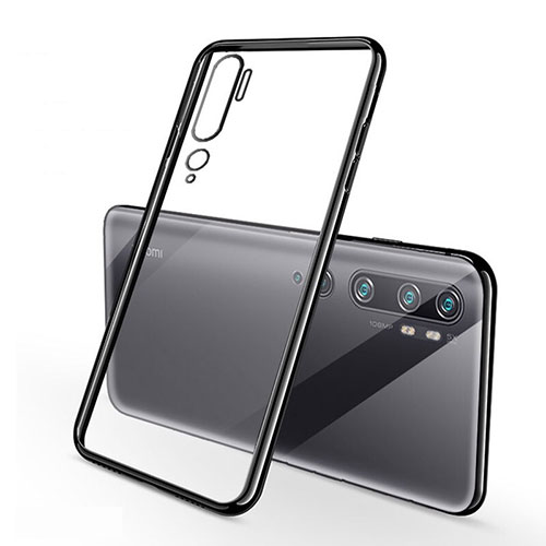 Ultra-thin Transparent TPU Soft Case Cover H01 for Xiaomi Mi Note 10 Pro Black