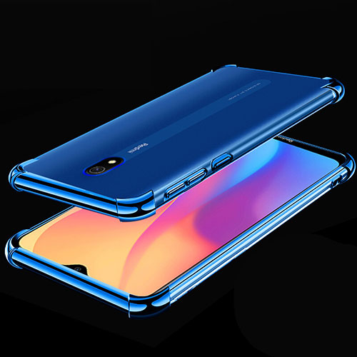 Ultra-thin Transparent TPU Soft Case Cover H01 for Xiaomi Redmi 8A Blue