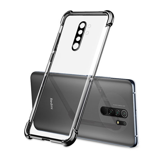 Ultra-thin Transparent TPU Soft Case Cover H01 for Xiaomi Redmi 9 Black