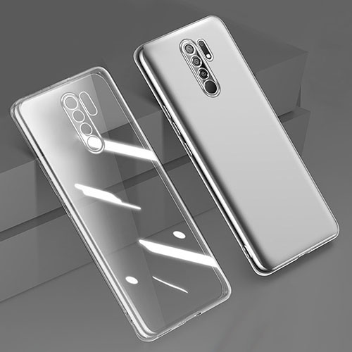Ultra-thin Transparent TPU Soft Case Cover H01 for Xiaomi Redmi 9 Red