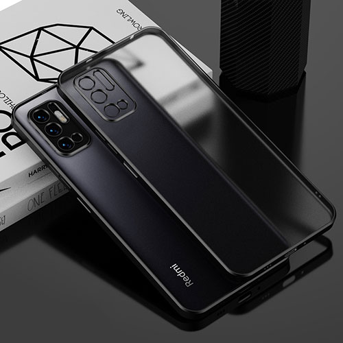 Ultra-thin Transparent TPU Soft Case Cover H01 for Xiaomi Redmi Note 11 SE 5G Black