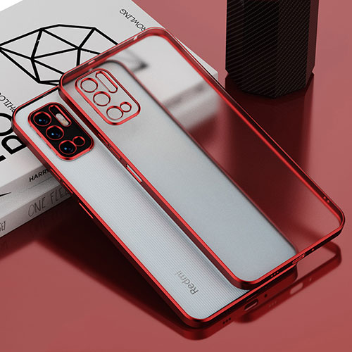 Ultra-thin Transparent TPU Soft Case Cover H01 for Xiaomi Redmi Note 11 SE 5G Red