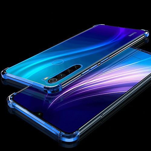 Ultra-thin Transparent TPU Soft Case Cover H01 for Xiaomi Redmi Note 8 (2021) Blue