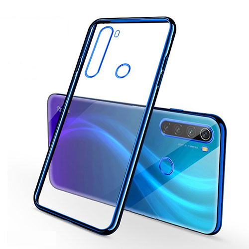 Ultra-thin Transparent TPU Soft Case Cover H01 for Xiaomi Redmi Note 8 Pro Blue