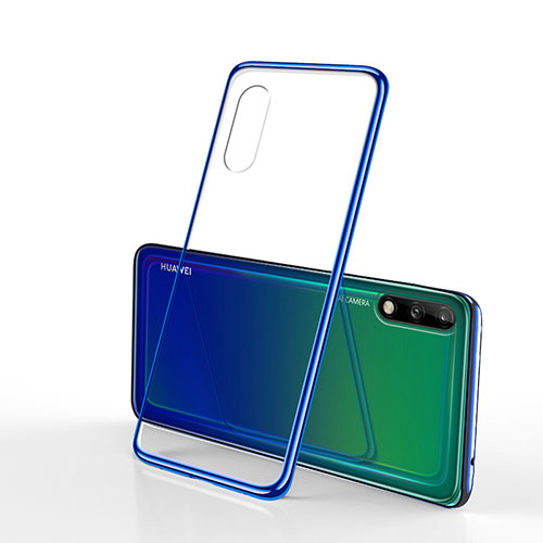 Ultra-thin Transparent TPU Soft Case Cover H02 for Huawei Enjoy 10 Blue