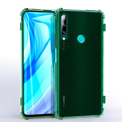 Ultra-thin Transparent TPU Soft Case Cover H02 for Huawei Enjoy 10 Plus Green