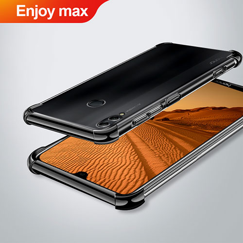 Ultra-thin Transparent TPU Soft Case Cover H02 for Huawei Enjoy Max Black
