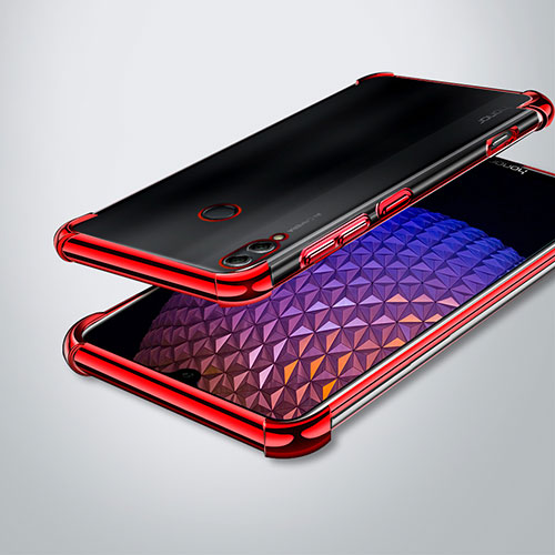 Ultra-thin Transparent TPU Soft Case Cover H02 for Huawei Enjoy Max Red