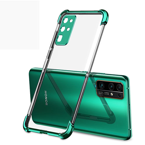 Ultra-thin Transparent TPU Soft Case Cover H02 for Huawei Honor 30 Green