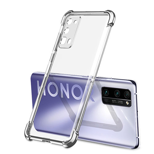 Ultra-thin Transparent TPU Soft Case Cover H02 for Huawei Honor 30 Pro+ Plus Silver
