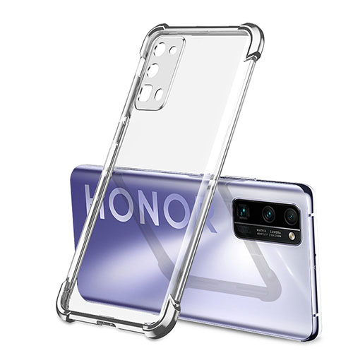 Ultra-thin Transparent TPU Soft Case Cover H02 for Huawei Honor 30 Pro Silver