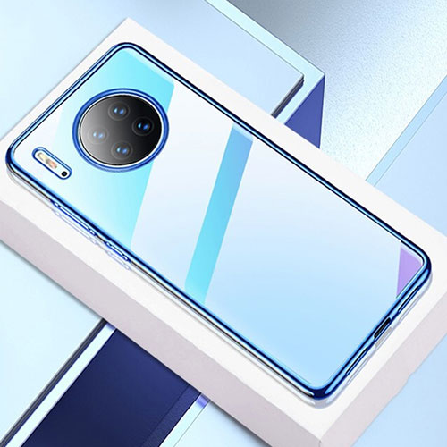 Ultra-thin Transparent TPU Soft Case Cover H02 for Huawei Mate 30 Blue