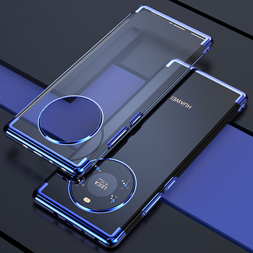Ultra-thin Transparent TPU Soft Case Cover H02 for Huawei Mate 40E 5G Blue