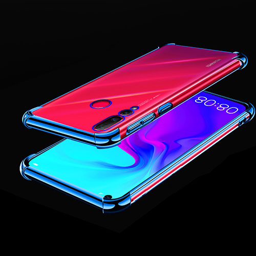 Ultra-thin Transparent TPU Soft Case Cover H02 for Huawei Nova 4 Blue