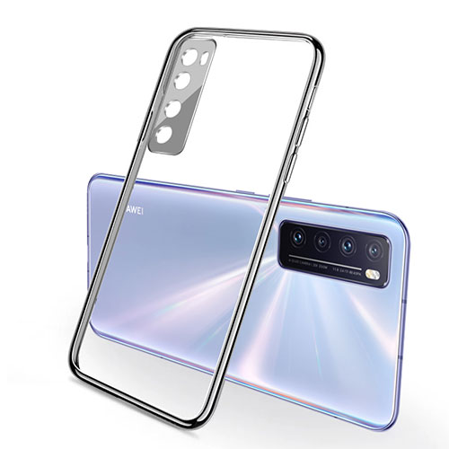 Ultra-thin Transparent TPU Soft Case Cover H02 for Huawei Nova 7 5G Silver