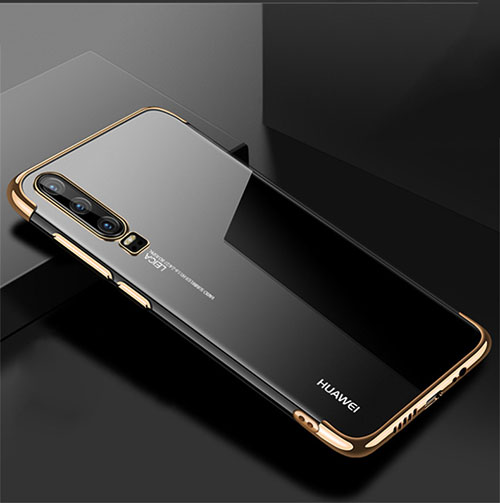 Ultra-thin Transparent TPU Soft Case Cover H02 for Huawei P30 Gold