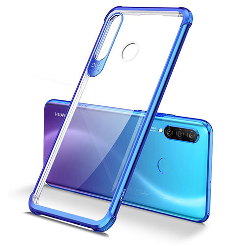 Ultra-thin Transparent TPU Soft Case Cover H02 for Huawei P30 Lite New Edition Blue