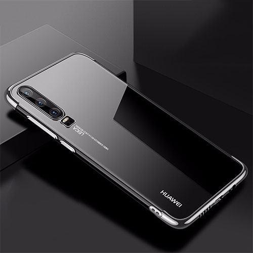 Ultra-thin Transparent TPU Soft Case Cover H02 for Huawei P30 Silver
