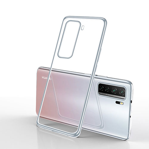 Ultra-thin Transparent TPU Soft Case Cover H02 for Huawei P40 Lite 5G Silver