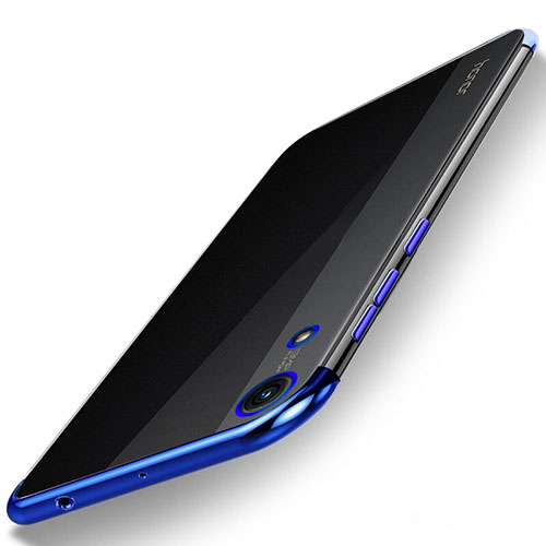 Ultra-thin Transparent TPU Soft Case Cover H02 for Huawei Y6 Prime (2019) Blue