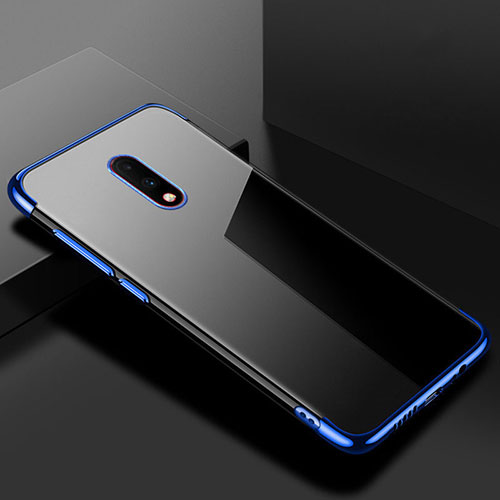 Ultra-thin Transparent TPU Soft Case Cover H02 for OnePlus 7 Blue