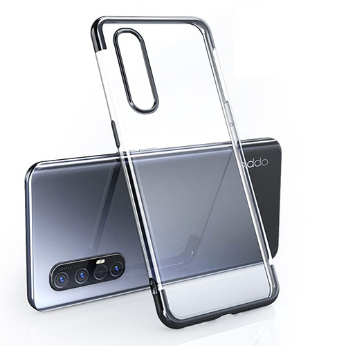 Ultra-thin Transparent TPU Soft Case Cover H02 for Oppo Find X2 Neo Black