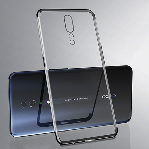 Ultra-thin Transparent TPU Soft Case Cover H02 for Oppo Reno Z Black