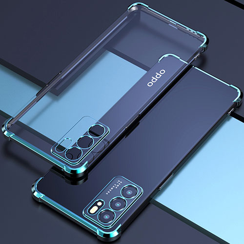 Ultra-thin Transparent TPU Soft Case Cover H02 for Oppo Reno6 Pro 5G India Green