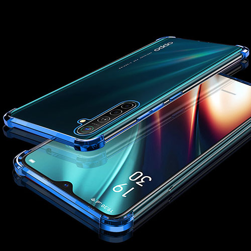 Ultra-thin Transparent TPU Soft Case Cover H02 for Realme X2 Blue