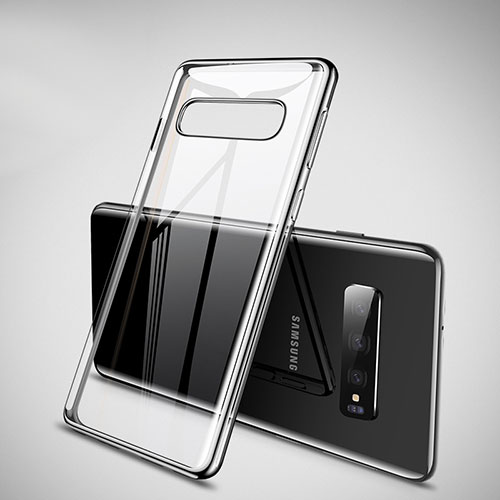 Ultra-thin Transparent TPU Soft Case Cover H02 for Samsung Galaxy S10 Black