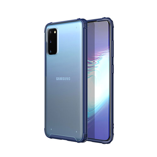 Ultra-thin Transparent TPU Soft Case Cover H02 for Samsung Galaxy S20 5G Blue