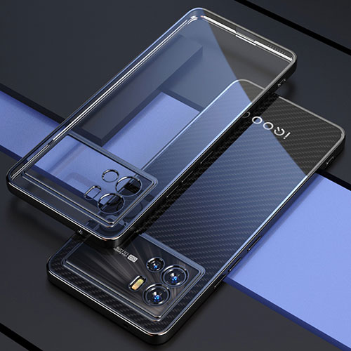 Ultra-thin Transparent TPU Soft Case Cover H02 for Vivo iQOO 9 5G Black