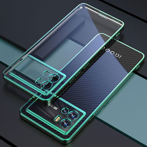 Ultra-thin Transparent TPU Soft Case Cover H02 for Vivo iQOO 9 Pro 5G Green