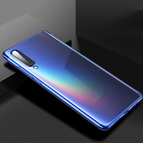 Ultra-thin Transparent TPU Soft Case Cover H02 for Xiaomi CC9e Blue