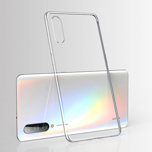 Ultra-thin Transparent TPU Soft Case Cover H02 for Xiaomi CC9e Silver